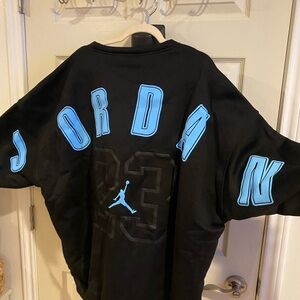 Jordan Black Pullover with Blue Logo